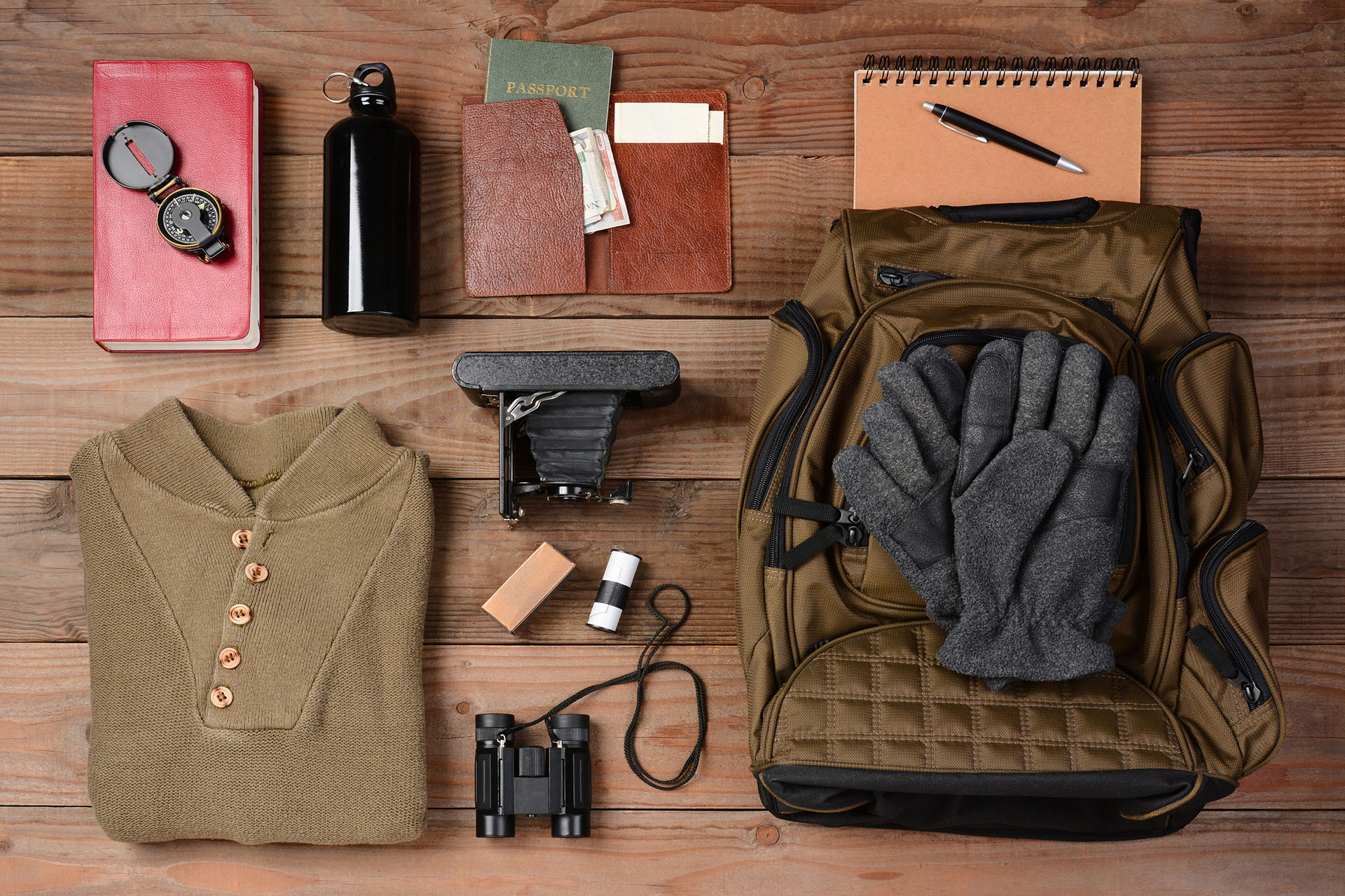 Planejamento e Gastos camping-backpacking-items