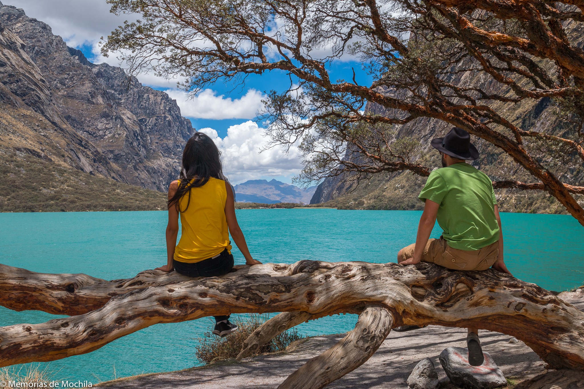 Huaraz e o Parque Nacional Huascarán nós em llanganuco huascaran