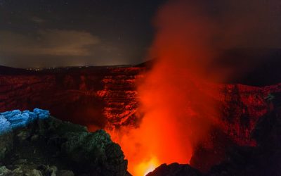 Masaya, frente a frente com a lava de um vulcão